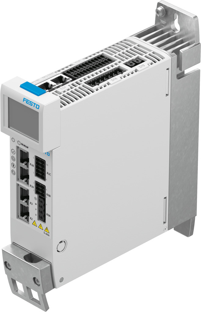 Festo CMMT servo drive in an industrial control system